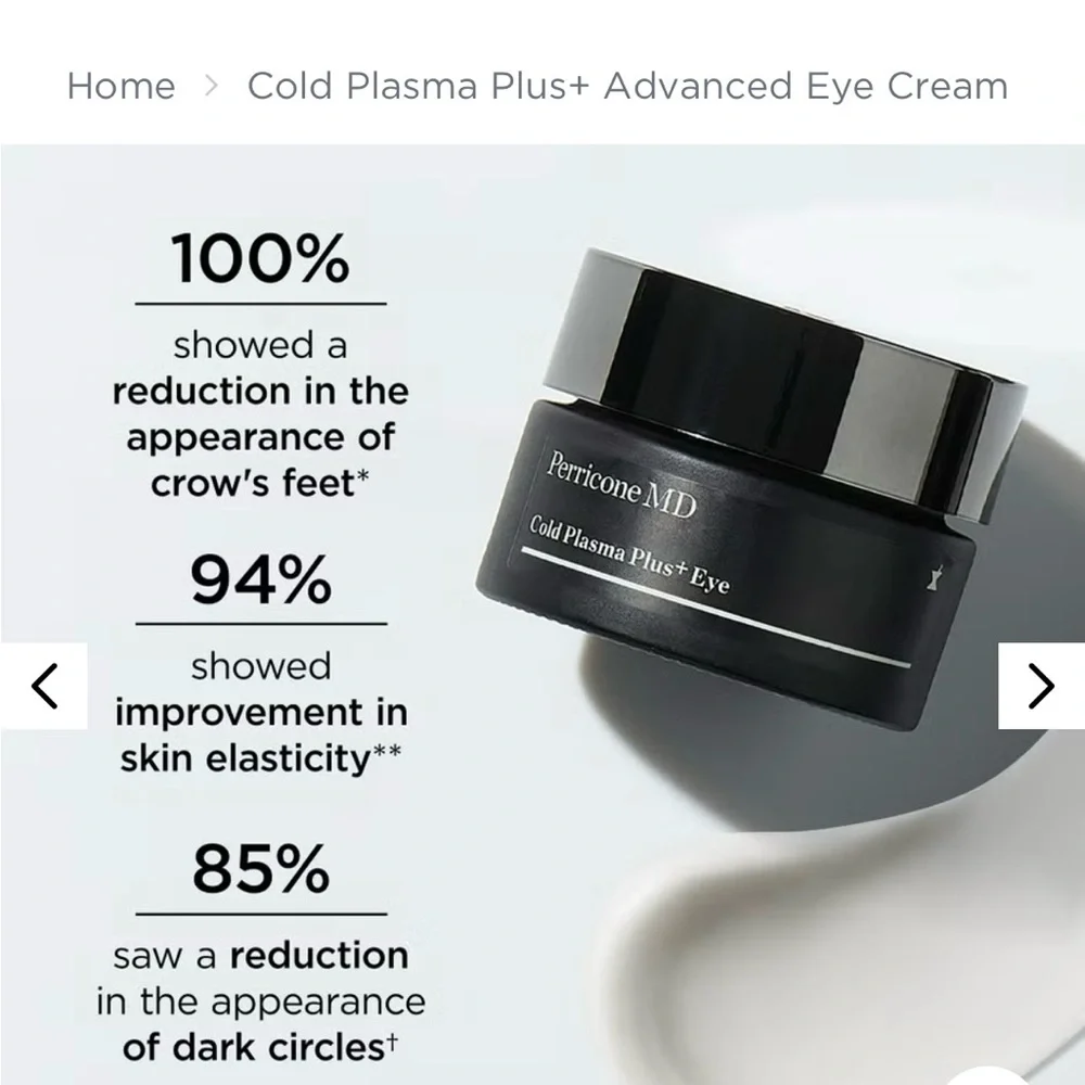 Perricone MD Cold Plasma Plus+ Eye Cream‎ - Black, NWT .5 ounce - Picture 3 of 7